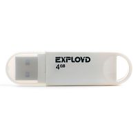 Флеш-накопитель USB  4GB  Exployd  570  белый (EX-4GB-570-White)