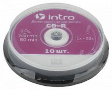 Intro СD-R INTRO 52X 700MB  Cakebox 10 (10/300/10800) (Б0016200)