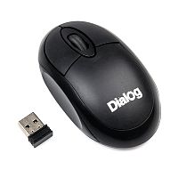 Беспроводная мышь DIALOG MROC-10U Comfort RF 2.4G Optical - 3 кнопки + ролик прокрутки, USB, черный (1/48)