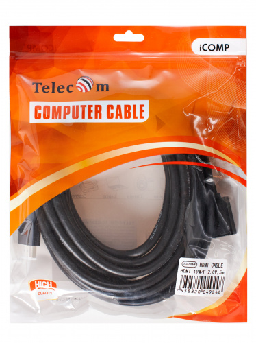 Кабель удлинительный  HDMI-19M---HDMI-19F ver 2.0, 5m, Telecom <TCG-235MF-5M> (1/35) (TCG235MF-5M) фото 4