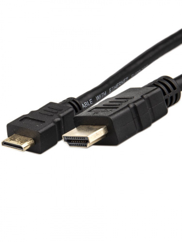 Кабель HDMI-19M --- MiniHDMI-19M ver 2.0+3D/Ethernet,1m Telecom <TCG205-1M> (1/70) фото 2