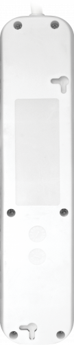 Удлинитель DEFENDER S450, 4 розетки, ПВС 3*1,0 мм2, мощность 2200 Вт, ток 10А, белый, с/з, выключатель, 5,0 м (1/30) (99239) фото 8