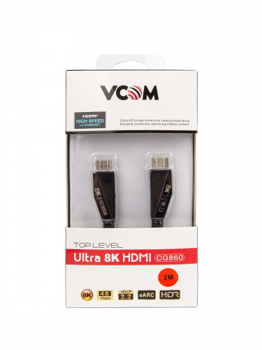 Кабель HDMI 19M/M,ver. 2.1, 8K@60 Hz 2m VCOM <CG860-2M> (1/40) фото 4