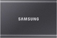 Внешний SSD  Samsung  2 TB  T7 Portable, чёрный, USB 3.2 (USB 3.2/Type C) (MU-PC2T0T/WW)