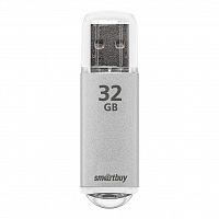 Флеш-накопитель USB  32GB  Smart Buy  V-Cut  серебро (SB32GBVC-S)