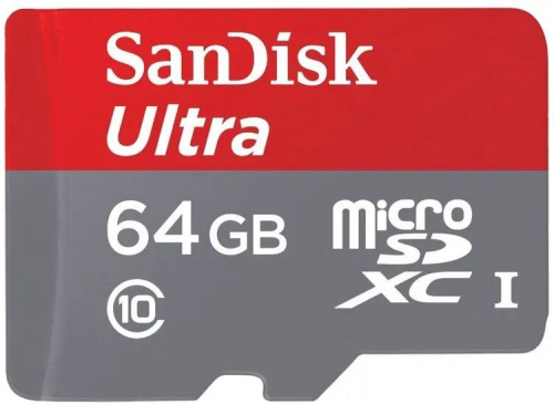 Карта памяти MicroSD  64GB  SanDisk Class 10 Ultra UHS-I  (120 Mb/s) без адаптера (SDSQUA4-064G-GN6MN)