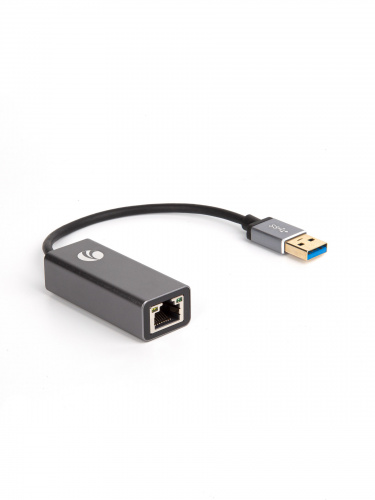 Кабель-переходник USB 3.0 (Am) --> LAN RJ-45 Ethernet 1000 Mbps, Aluminum Shell, VCOM <DU312M> (1/150)