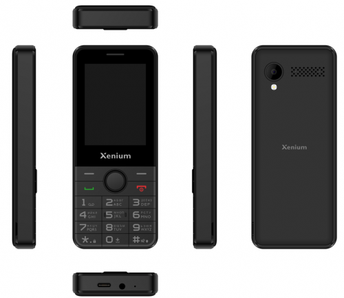 Мобильный телефон XENIUM X240 черный моноблок 2.4" Nucleus 0.3Mpix GSM900/1800 MP3 (1/40) (CTX240BK/00)