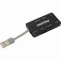 Хаб + Картридер Smartbuy Combo черный (SBRH-750-K) (1/5)