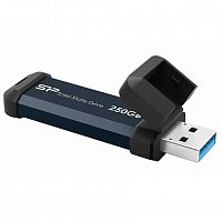 Внешний SSD  Siliсon Power  250 GB  MS60 External синий, USB 3.2 (SP250GBUF3S60V1B)