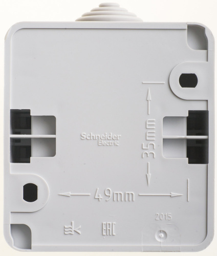 Выключатель 2-кл. О/У ЭТЮД 10А IP44 10AX сер. Systeme Electric BA10-042C (1/14/112)