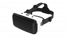 VR-очки RITMIX  RVR-100, для VR-игр и 3D-фильмов, линзы 40мм, угол обзора 100°, держатель до 80 мм, белый (1/40) (80001278)