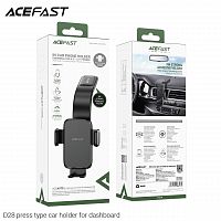 Держатель автомобильный ACEFAST D28 press, для смартфона, пластик, торпедо, цвет: чёрный (1/68) (6974316283171)