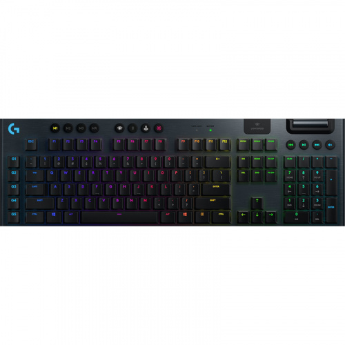 Клавиатура беспроводная LOGITECH RGB Mechanical Gaming Keyboard G915 TACTILE SWITCH, черная (920-008909)