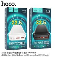 Мобильный аккумулятор Аккумулятор внешний HOCO J101B Astute, 30000mAh, Cool, PD20 Вт, QC3.0, цвет: чёрный (1/30) (6931474782519)