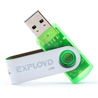 Флеш-накопитель USB  4GB  Exployd  530  зелёный (EX004GB530-G)