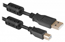 Кабель-удлинитель DEFENDER USB04-10PRO USB2.0, AM-BM, черный, 3м (1/40) (87431)