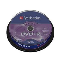 Диск VERBATIM DVD-RW 4.7 GB (4х) CB-10 (200) (43552)