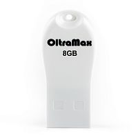Флеш-накопитель USB  8GB  OltraMax  210  белый (OM-8GB-210-White)