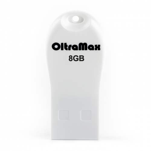 Флеш-накопитель USB  8GB  OltraMax  210  белый (OM-8GB-210-White)