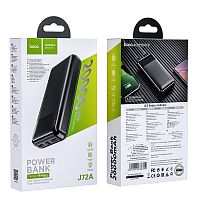 Мобильный аккумулятор Аккумулятор внешний HOCO J72A Easy travel,  20000mAh 2USB 2.0A Li-pol, цвет: чёрный (1/29) (6931474738394)