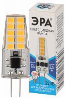 Лампа светодиодная ЭРА STD LED-JC-2,5W-220V-SLC-840-G4 G4 2,5Вт силикон капсула нейтральный белый свет (1/500) (Б0049092)
