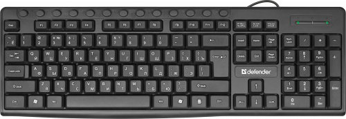 Клавиатура проводная DEFENDER Action HB-719 RU, мультимедиа, черная (1/20) (45719) фото 2