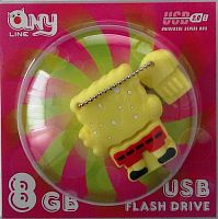 Флеш-накопитель USB  8GB  ANYline  SPONGE  (пэт блистер) (SPNG_008)