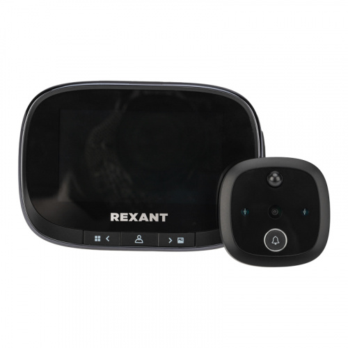 Видеоглазок дверной REXANT (DV-115) с цветным LCD-дисплеем 4.3" с функцией записи фото/видео по движению, встроенный звонок, ночной режим работы (1/20 (45-1115) фото 10