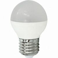 Лампа светодиодная ECOLA globe Premium 8,0W G45 220V E27 2700K шар (композит) 75x45 (10/100) (K7QW80ELC)