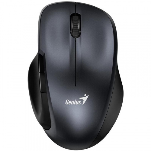 Беспроводная мышь GENIUS Ergo 8200S Iron, бесшумная, 5 кн. 1200 DPI. Сенсор Blue Eye. 2.4 GHz, серый металлик (1/40) (31030029401)