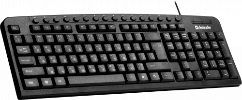 Клавиатура проводная DEFENDER Focus HB-470 RU, USB, мультимедиа, черная (1/20) (45470) фото 4