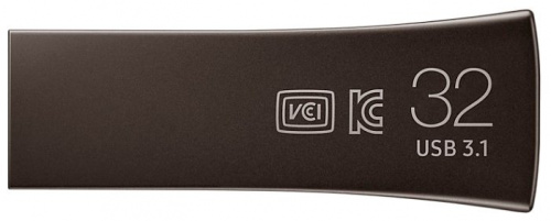 Флеш-накопитель USB 3.1  32GB  Samsung  Bar Plus  темно-серый (MUF-32BE4/APC) фото 4