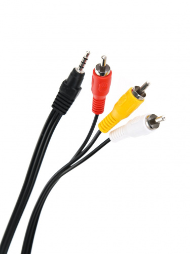 Кабель соединительный TELECOM 3.5 Jack (M) / 3 RCA (M), 5 м. (1/50) (TAV4545-5M)