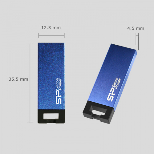 Флеш-накопитель USB  8GB  Silicon Power  Touch 835  темно-серый (SP008GBUF2835V1T) фото 5